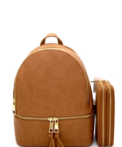 New Fashion Backpack with Wallet LP1062W STONE